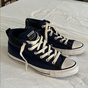 Converse Men's Dark Blue High-Top Sneakers